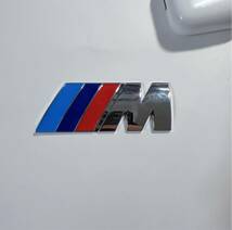 BMW Mスポーツ リアエンブレム　フェンダーエンブレム 立体エンブレム M-Sports ステッカー　シルバー　45mm15mm_画像6