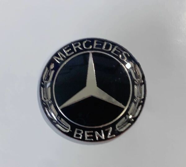 メルセデスベンツ Mercedes-Benz エンブレム 直径29mm ブラック