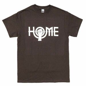[XLサイズ]HOME フィスト ジョン・レノン着用 復刻デザイン ロックTシャツ #1 ブラウン