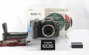 ■送料無料■ キャノン Canon EOS 7D ボディ 【元箱・バッテリーグリップ付き】　#602-038-0224