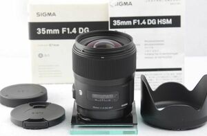 ■美品・送料無料■ シグマ SIGMA 35mm F1.4 DG HSM Art キャノン用 【元箱】　#602-002-0207