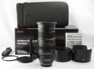 ■送料無料■ シグマ SIGMA APO 50-500mm F4.5-6.3 DG OS HSM ペンタックス用 【元箱・おまけ付き】　#602-035-0222