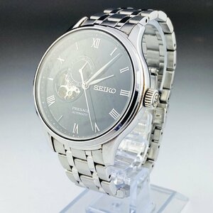 【77】1円～ SEIKO セイコー 4R39-00W0 プレサージュ PRESAGE ブラック 自動巻き メンズ 腕時計 稼働品