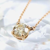 【77】 TSUTSUMI ジュエリー ツツミ K18PG ダイヤモンドネックレス 人気 華奢 D0.22ct 全長 40㎝ 1.0ｇ （1496）_画像10