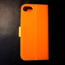 iPhoneSE2 iPhone8 iPhone7 共通対応 アニマルケース オレンジ 手帳型 スマホケース カード収納 カエル 可愛い_画像7