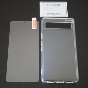 【3点フルセット】Pixel 7a クリアケース+画面保護ガラス+カメラレンズ保護ガラス TPU 透明 画面保護 9H シンプル カバー ピクセル 7a