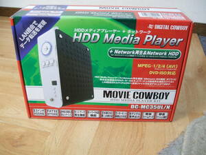 8 【未使用】MOVIE　COWBOY　HDD メディアプレーヤー＋ネットワーク　DC-MC35UL/N