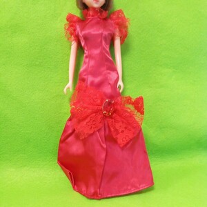 TAKARA　1988年　ジェニー　ジュエルドリーム　赤いロングドレス　検索用） タカラ　バービー　リカちゃん　着せ替え人形　ドール服