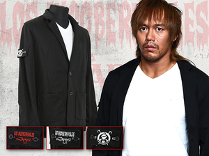 即決 新日本プロレス L・I・J ワッペン付 テーラードジャケット L or XL 内藤哲也 EVIL SANADA BUSHI 高橋ヒロム 鷹木 IWGP ロスインゴ G1