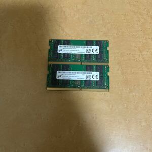 Micron Technology 16GB 2RX8 PC4 2400T SE1-11（ノートパソコン用）