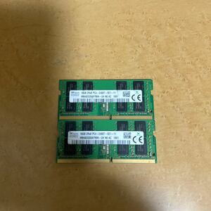 SkhynixCHINA16GB 2RX8 PC4 2400T SE1-11（ノートパソコン用）　