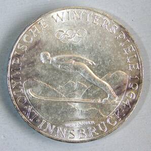 オーストリア  (Y111） 50シリング 記念銀貨 1964年銘 冬季オリンピックの画像1