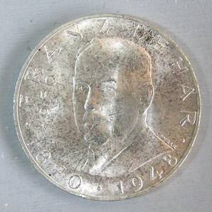 オーストリア  (Y123） 25シリング 記念銀貨 1970年銘 フランツ・レハールの画像1