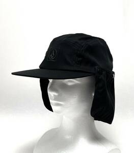 VOLCOM ボルコム D5512404BLK④ フラップ付き 帽子 キャップ Cap 日焼け対策 首回りの日よけ防止 ブラック色 ヴォルコム 新品即決 送料無料