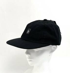 VOLCOM ボルコム D5542302BLK③ 帽子 キャップ Cap 浅め 綿のキャンバス素材 ブラック色 ロゴパッチ Logo ヴォルコム 新品 即決 送料無料