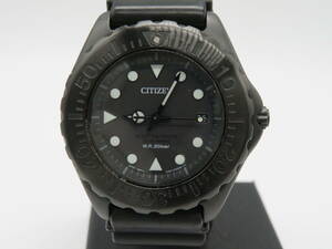 CITIZEN(シチズン）Eco-Drive　ブラックカラー　腕時計　中古品　N2ー5A　