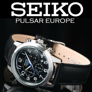 最後1本 セイコーPULSAR 新品1円 逆輸入 100m防水 メーカー完売で入手不可能 クロノグラフ 激レア日本未発売 SEIKO パルサー 腕時計 メンズ