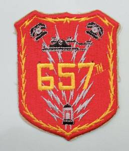 ・実物 米空軍USAF 657th Communications Squadron 第657通信飛行隊 大きめ 希少