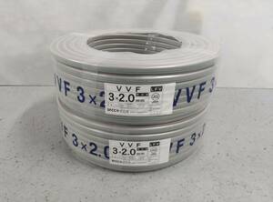 SFCC㈱　FURUKAWA　VVF2.0-3C　VAケーブル　新品　2巻