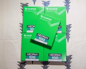 Fujifilm NEOPAN 100 シートフィルム4×5 20シート 5箱セット （期限切れ）富士フィルム 大判