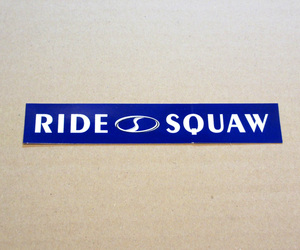 SQUAW VALLEY RIDE SQUAW sticker sko-bare-