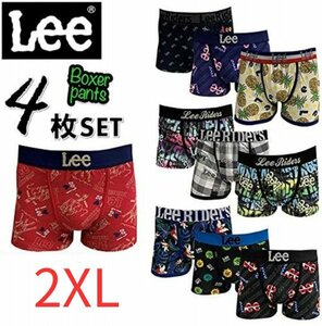 [LEE リー] ボクサー パンツ 4枚セット 2XLサイズ ランダム セット メンズ 下着