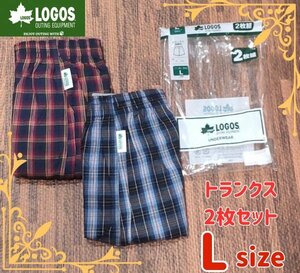 [LOGOS] Logos men's trunks front opening 2 pieces set pants underwear inner L size 