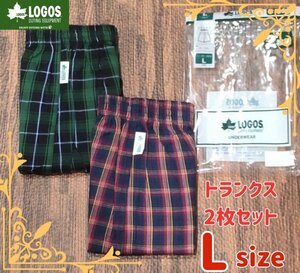 [LOGOS] Logos men's trunks front opening 2 pieces set pants underwear inner L size 