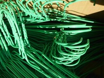 ハンガー 大量 約130本 セット まとめて 針金ハンガー/プラスチックカバー 緑 グリーン_画像6