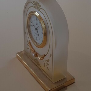 MIKIMOTO 真珠 置時計 アナログ 時計 コレクション 置物 飾り ミキモト 三重県 鳥羽市 置き時計 パール ゴールドカラーの画像4