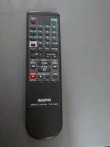 【リモコン難あり】サンヨー VZ-H150型 ビデオテープレコーダー 三洋 SANYO VHS ビデオデッキ_画像6
