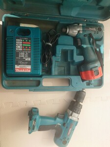 【ジャンク品】Makita 電動ドライバドリル 8413D / 充電式インパクトドライバ 6914D /バッテリー 1222 / 充電器 DC1209 / ケース マキタ