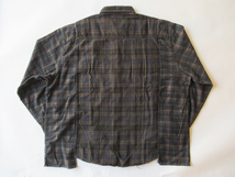 2024SS REBUILD by NEEDLES Flannel Shirt - Ribbon Wide Shirt / Over Dye ブラウン系/リメイクシャツ/ニードルズリビルド_画像2