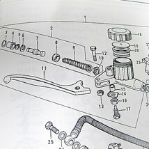 Z1/Z2/KZ900/1000　リプロダクション　純正対応　フロントマスターシリンダーリビルトキット　B404_画像2