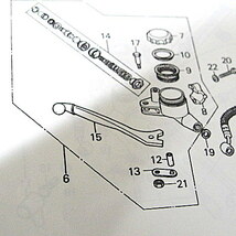 CB350F/CB400F　1972-1976　リプロダクション　純正対応　フロントマスターシリンダーリビルトキット　398/408cc 　B107_画像2