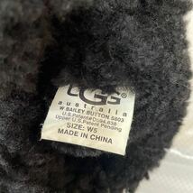 1円スタート UGG アグ ムートンブーツ W5 22cm 黒 ブラック ショート ロング ボア ショートブーツ 防寒 靴 シューズ 暖か_画像7