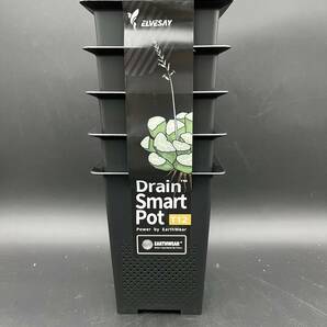 送料無料 アガベ プラ鉢 Drain Smart Pot L ブラック 5個セット 新品未使用 多肉食物 コーデックス パキポディウム 発根管理の画像3