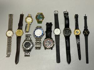 【1円スタート】SEIKO Dolceなど 11本まとめ 自動巻 クォーツ まとめ売り現状品 腕時計 ジャンク 稼働品あり カシオ スウォッチ