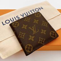 H0583【ほぼ極美品】 LOUIS VUITTON ルイヴィトン M62288モノグラム ポルトフォイユ マルコ 二つ折り 財布 ウォレット　_画像1