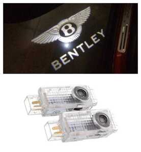 Bentley ベントレー HD ロゴ NEWタイプ カーテシランプ LED プロジェクター コンチネンタル GT フライング スパー ドア