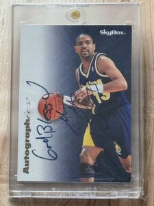 激レア！1996-97 Autographics Blue MarkJackson インスク入り直筆サインカード マーク・ジャクソン ペイサーズ