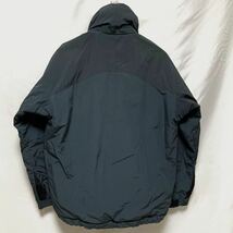 90s 99年 Columbia製 patagonia fusion jacket パタゴニア フュージョン ジャケット ナイロン 裏ボア フード付き ジャケット XS チャコール_画像2