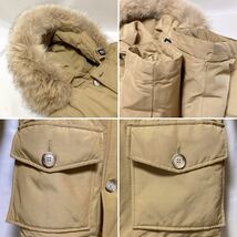 WOOLRICH ARCTIC PARKA ウールリッチ アークティックパーカー ダウン ジャケット ベージュ XXS ダウン コヨーテファー 60/40クロス_画像5