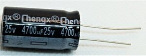 電解コンデンサ 25v 4700μF 105°C 1個（25v 4700uf）