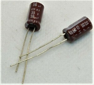 Электролитический конденсатор 35 В 56 мкф 105 ° C 1 часть (35 В 56 UF)