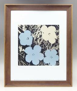 新品☆額付アートポスター★絵画☆andy warhol★アンディ・ウォーホル☆アメリカンポップアート◎花☆FLOWERS☆144