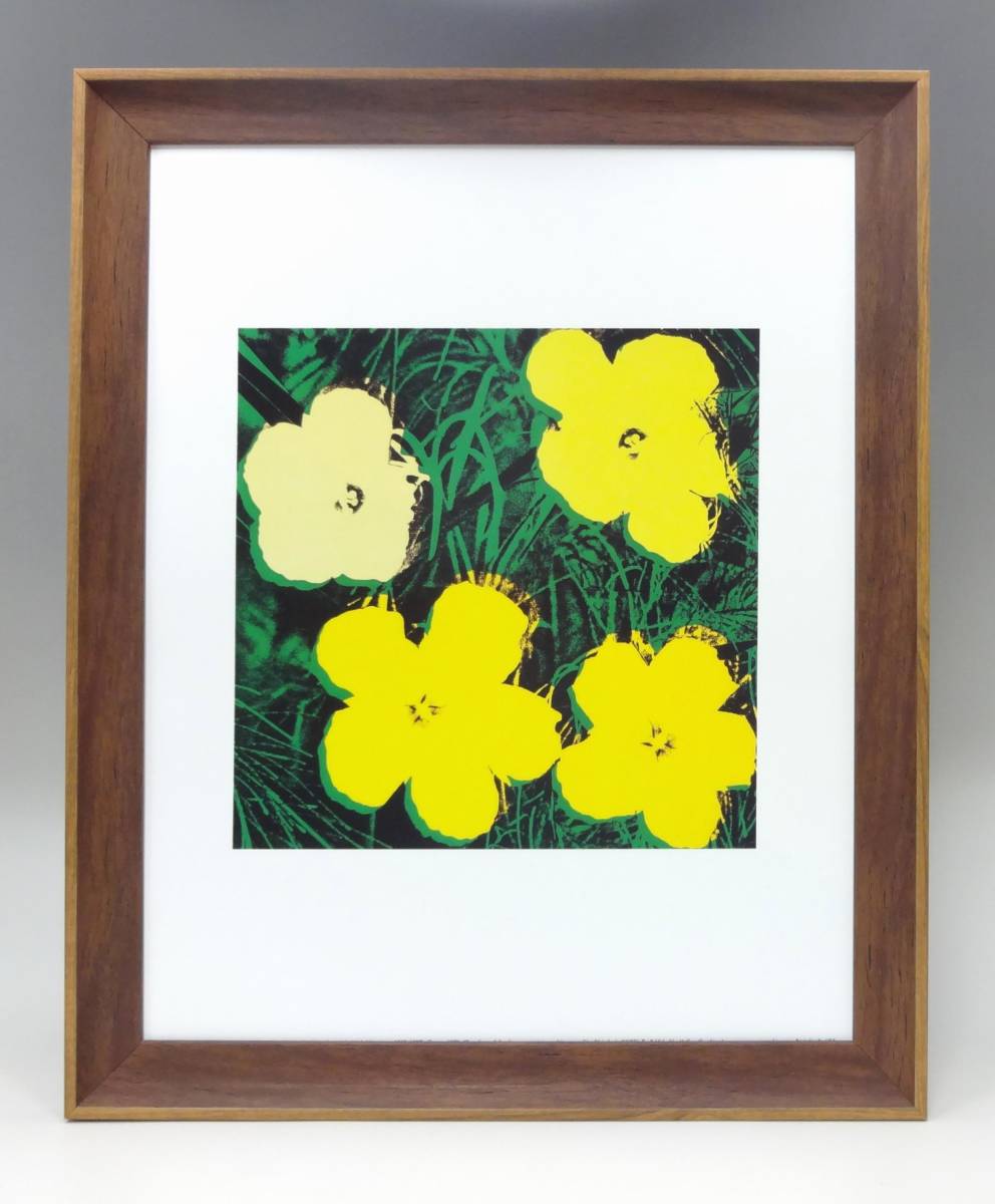 新品☆額付アートポスター★絵画☆Andy warhol★アンディ･ウォーホル☆アメリカンポップアート◎花☆フラワー☆flowers☆94, 印刷物, ポスター, その他