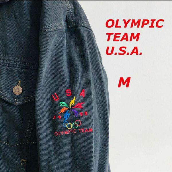 OLYMPIC TEAM デニムジャケット Gジャン 1998 USA Mサイズ