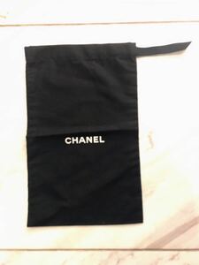 CHANEL シャネル 保存袋 小物入れ ポーチ 布袋 巾着袋 布製 旅行 付属品 内袋 ブラック 黒 美品