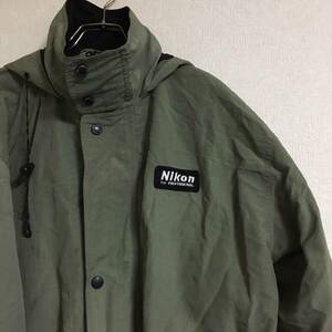 希少 Niｋon ニコン ジャンパー ロングコート 洋服 上着 アウター ロゴ ワッペン 企業物 カメラ 一眼レフメーカー